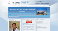 Desktop Screenshot of edcampchiropractic.com